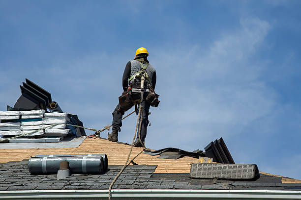 Professional Roofing technician working in Camano Island, WA